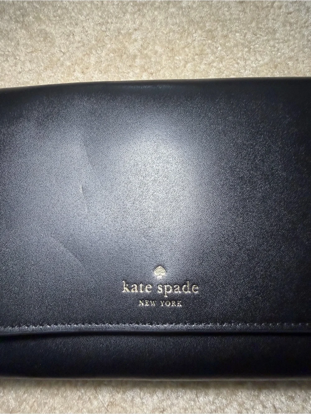 Kate Spade New York Kerri Wallet Crossbody Convertible Purse Black Leather Bag